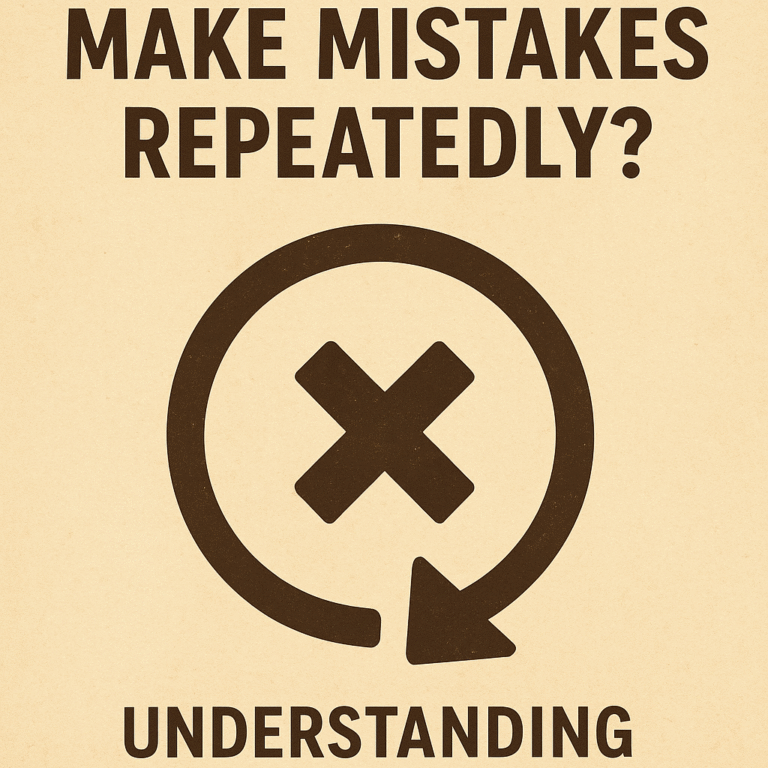 Why Do We Make Mistakes Repeatedly? Think And Break