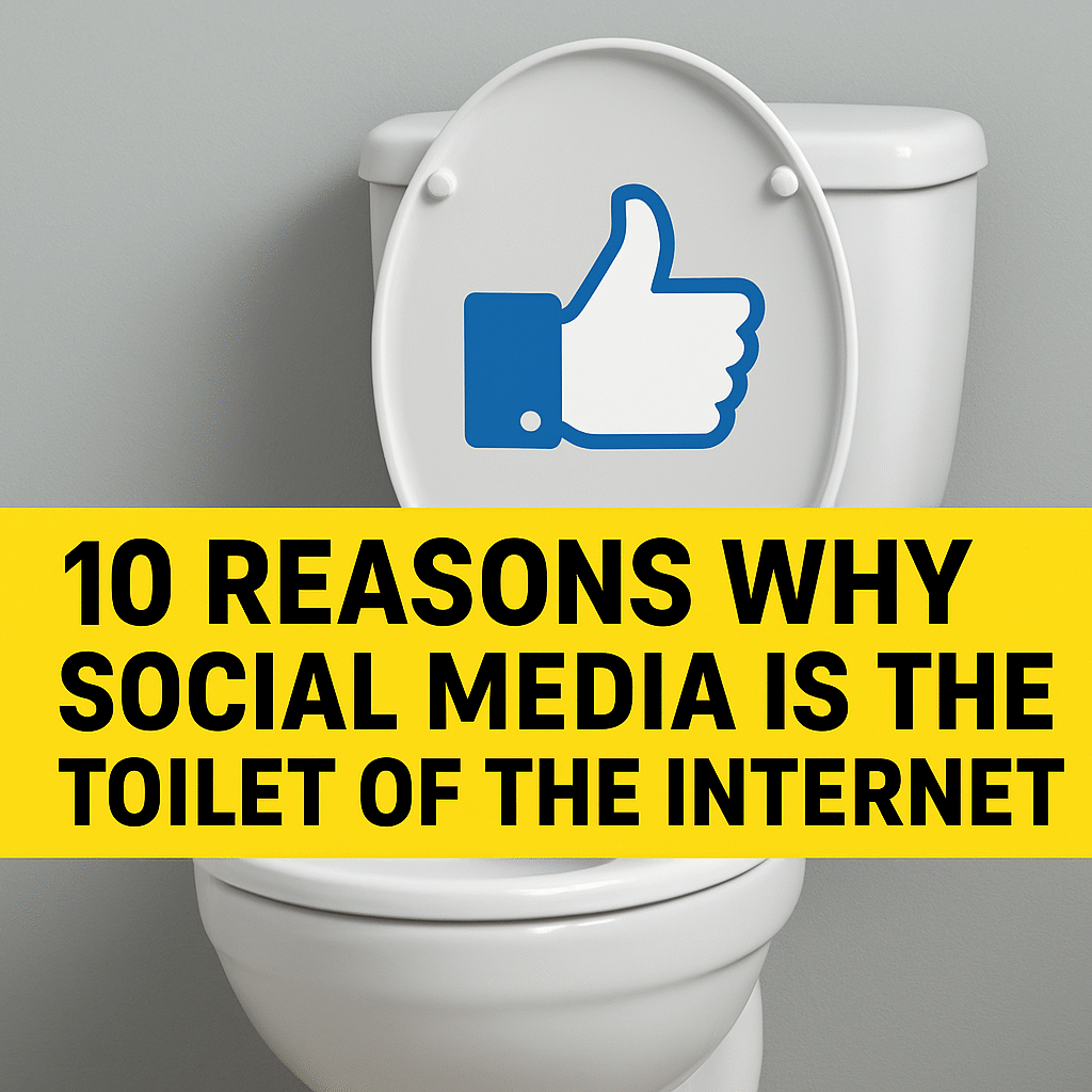 10 Reasons Why Social Media Is the Toilet of the Internet.