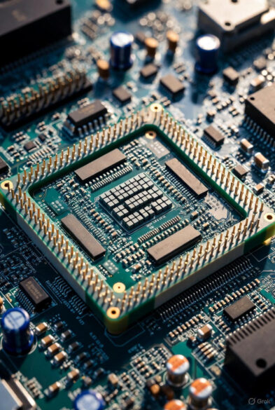 The God Chip : Close-up futuristic portrait of a young man wearing a transparent high-tech helmet with glowing golden neural circuits embedded in the visor, sunlight streaming through, evoking a cybernetic halo effect.