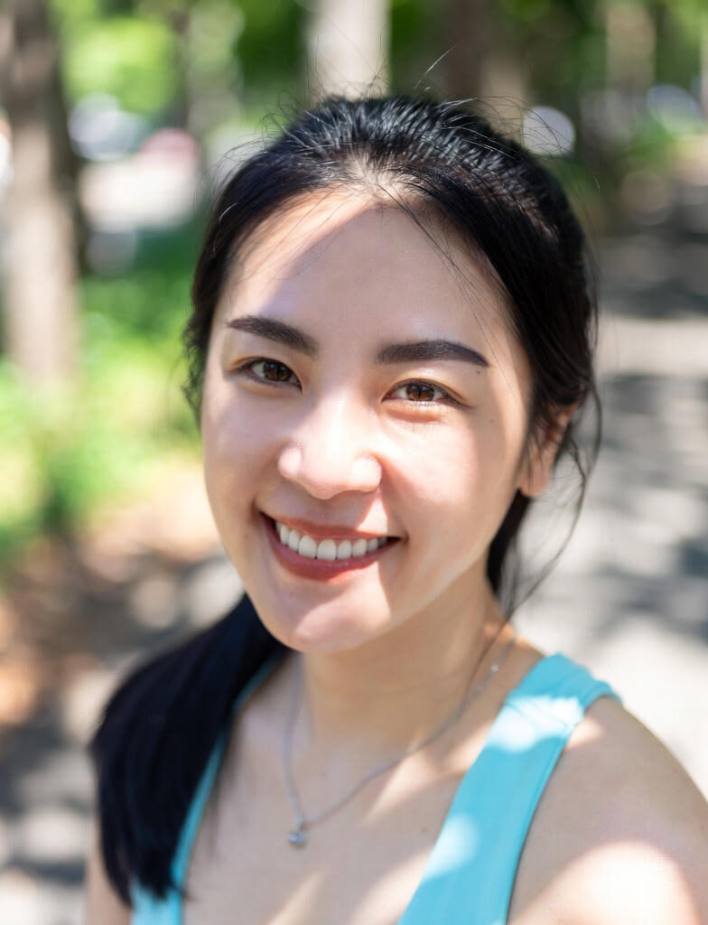 Here are the SEO-friendly and descriptive metadata for both images of the 7-Day Belly Fat Reduction Plan for Asian Women Over 27:
Image 1 (Outdoor smiling Asian woman in light blue sports top)

Alt text: Young Asian woman over 27 smiling confidently outdoors in athletic wear, representing a 7-day belly fat reduction plan