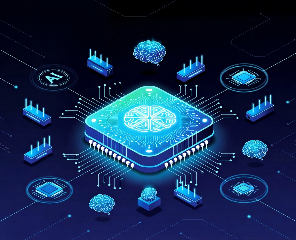 Local Ai:TinyML on a glowing microcontroller chip with neural networks