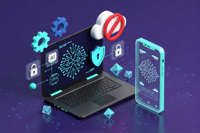 Local AI running on laptop and smartphone with privacy protection