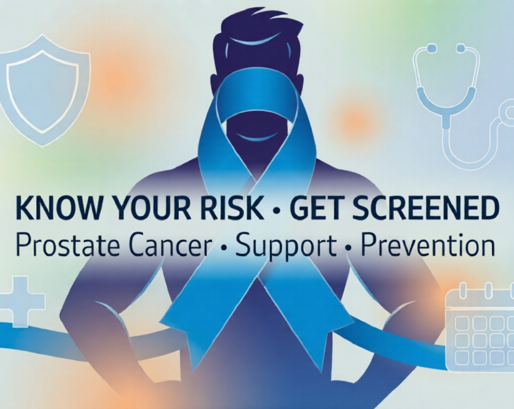 Why Prostate Cancer Is Common:Discover exactly why prostate cancer is common these days. Learn the hidden lifestyle triggers, early warning signs, and expert prevention tips for men's wellness.Blue prostate cancer awareness ribbon with early detection message