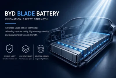 BYD Blade Battery integrated in electric vehicle chassis