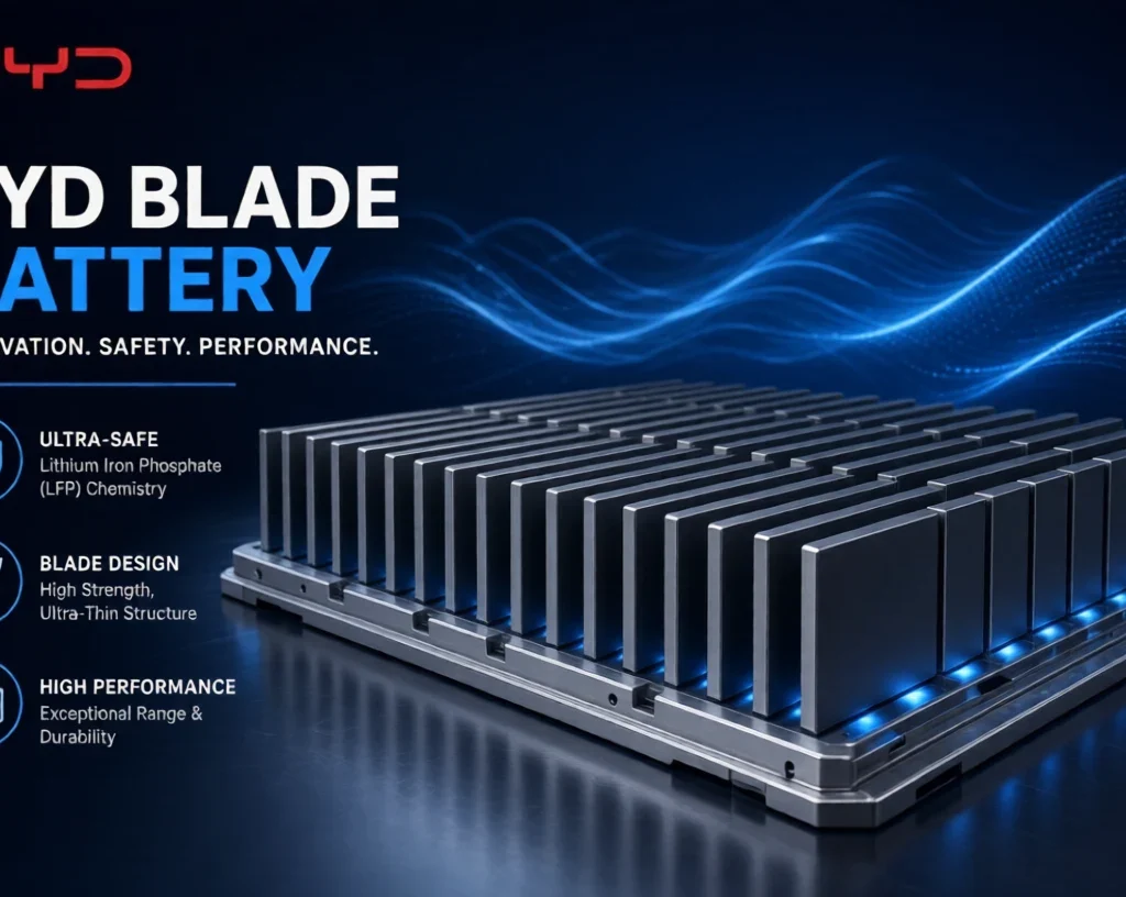 BYD Blade Battery pack with ultra-safe LFP cells