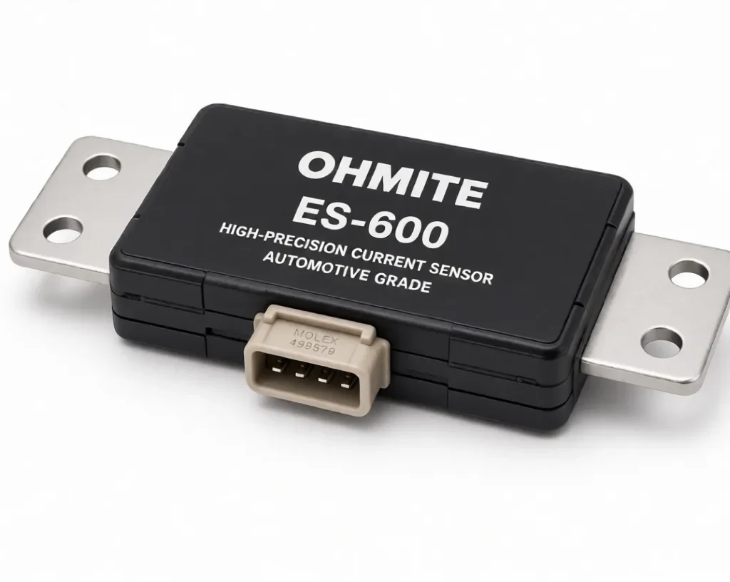 Ohmite ES-600 high-precision automotive current sensor module on white background