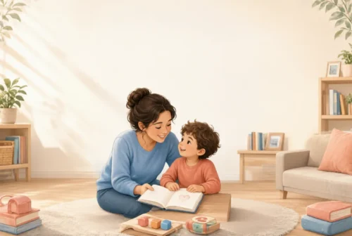 Parent applying Fayol’s principles to child management