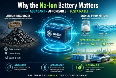 Comparison of shrinking lithium resources versus abundant sodium from salt and seawater powering future energy storage